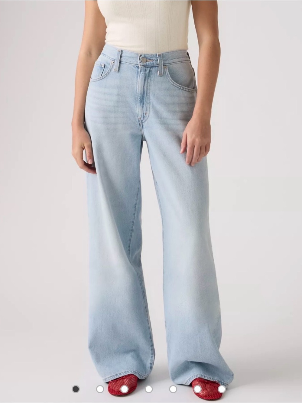 Levi’s Cinch Wide Leg Jeans - Light Wash